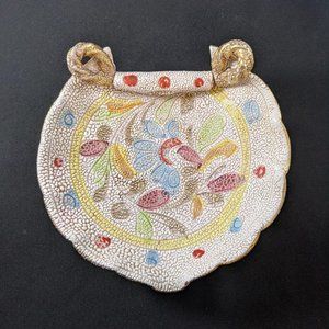 Vintage Handmade Italian Ceramic Dish Enamel Glaze Fratelli Fanciullacci 1960